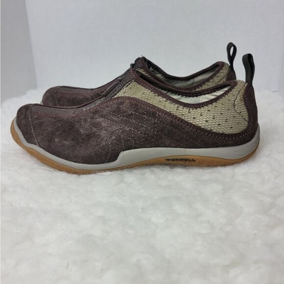 Merrell Lorelei Shoes Women's Size 8. Suede Front Zip Up Espresso J68748 Great - Picture 2 of 11
